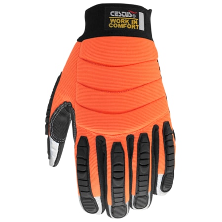 Cestus Impact Gloves with Reflective Fingertips, XL, PR 8015-XL